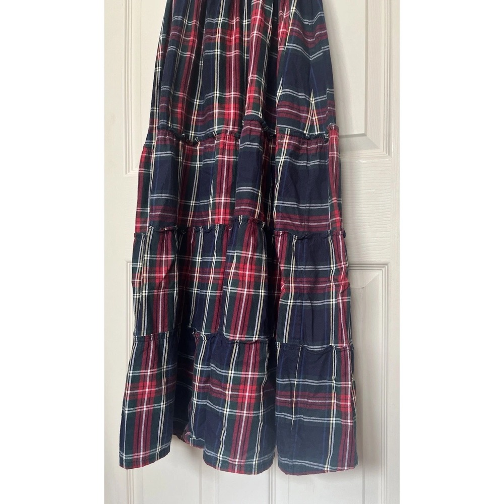 Hill House Home Ellie Nap Dress Tartan Plaid Smocked Navy Women's XS Coastal - Picture 4 of 12
